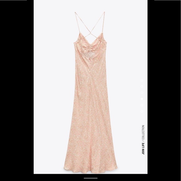 Zara satin effect floral print dress - Picture 2 of 4